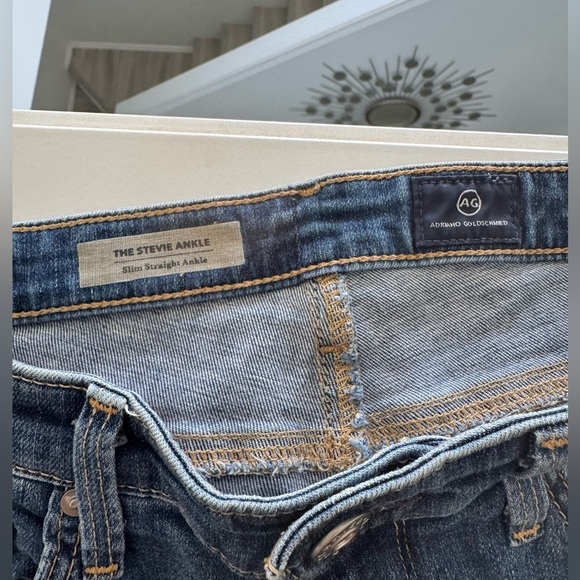 AG Adriano Goldschmied Blue Straight Leg Jeans - Picture 6 of 6